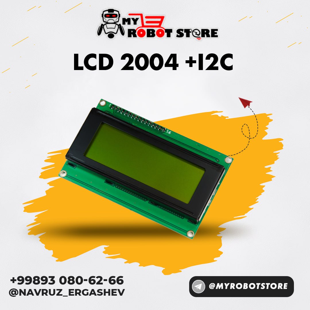 Дисплей 2004(зеленый) с I2C